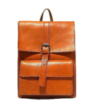 Quirvow Moroccan Leather Backpack – Handcrafted Genuine Leather, Tan
