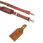 Quirvow Moroccan Leather Duffel Bag – Full-Grain Vegetable-Tanned Leather, Tan - Image 2