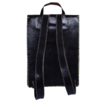 Quirvow Handcrafted Moroccan Leather Backpack – Genuine Leather, Black - Image 2