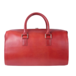 Quirvow Moroccan Leather Duffel Bag – Genuine Leather, Push Lock Closure, Tan - Image 6