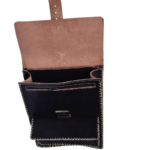 Quirvow Handcrafted Moroccan Leather Backpack – Genuine Leather, Black - Image 3