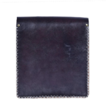 Quirvow Moroccan Leather Crossbody Bag – Genuine Leather, Turn-Lock Closure, Hand-Stitched, Dark Navy - Image 3