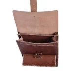 Quirvow Moroccan Leather Organizer Bag – Handcrafted Genuine Leather, Brown - Image 4