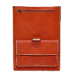 Quirvow Moroccan Leather Backpack – Handcrafted Genuine Leather, Orange - Image 2