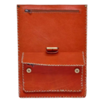 Quirvow Moroccan Leather Backpack – Handcrafted Genuine Leather, Orange - Image 3