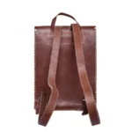 Quirvow Moroccan Leather Organizer Bag – Handcrafted Genuine Leather, Brown - Image 2