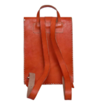 Quirvow Moroccan Leather Backpack – Handcrafted Genuine Leather, Orange - Image 4