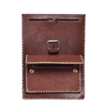 Quirvow Moroccan Leather Organizer Bag – Handcrafted Genuine Leather, Brown - Image 3