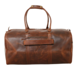 Quirvow Moroccan Leather Duffel Bag - Brown Full Grain - 22 Inch