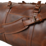 Quirvow Moroccan Leather Duffel Bag - Brown Full Grain - 22 Inch - Image 2