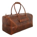 Quirvow Moroccan Leather Duffel Bag - Brown Full Grain - 22 Inch - Image 4