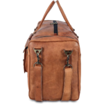 Quirvow Moroccan Leather Duffel Bag - Tan Full Grain - 24 Inch - Image 2
