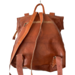 Quirvow Moroccan Leather Backpack - Tan Grain - 15 Inch - Image 2